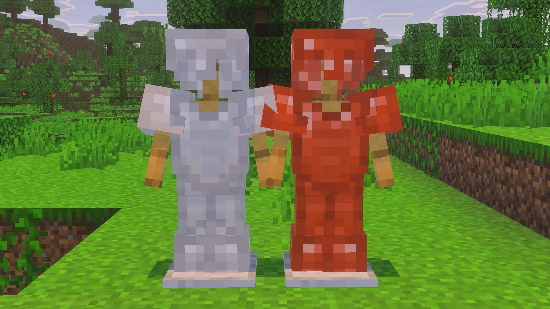 Almost every iron gear is better in durability, protection, mining, and attacking stats (Image via Sportskeeda Gaming || Mojang Studios)